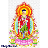 Hình Adida và bồ tát địa tạng